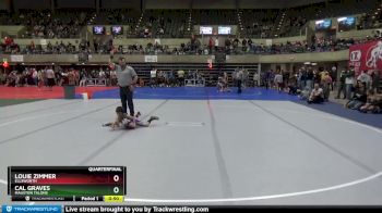 50 lbs Quarterfinal - Cal Graves, Mauston TALONS vs Louie Zimmer, Ellsworth