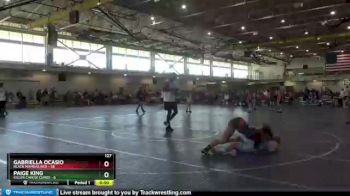 127 lbs Round 3 (4 Team) - Gabriella Ocasio, Black Mambas Red vs Paige King, Killer Cheese Curds