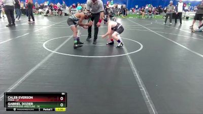 96 lbs Round 5 (8 Team) - Caleb Everson, FORGE vs Gabriel Dozier, Neighborhood Wrestling