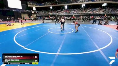 6A 100 lbs Semifinal - Arianna Rodriguez, South Grand Prairie vs Grace Romans, Allen