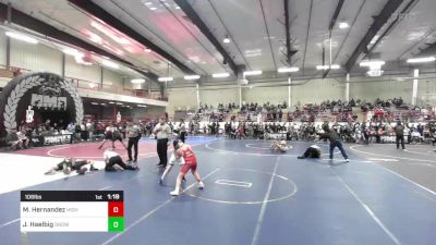106 lbs Quarterfinal - Miguel Hernandez, High Elevation WC vs Jax Haelbig, Snowflake Lobos