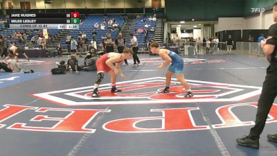 157 lbs Consi Of 32 #2 - Jake Hughes, OH vs Miles Lesley, GA