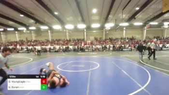 123 lbs Round Of 16 - Damien YoungEagle, Stout Wr Acd vs Urijah Duran, Duran Elite