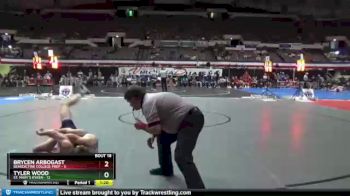 120 lbs 2nd Wrestleback (16 Team) - Tyler Wood, St. Mary`s Ryken vs Brycen Arbogast, Benedictine College Prep