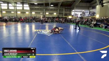 125 lbs Champ. Round 1 - Brett Redner, Rhode Island College vs Gavin Bradley, Castleton University