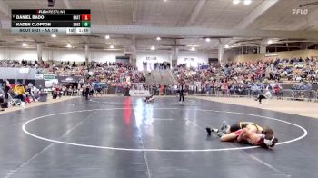 AA 126 lbs Champ. Round 1 - Kaden Clopton, Science Hill High School vs Daniel Bado, Bartlett High School