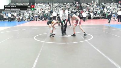 96-I lbs Consi Of 16 #2 - Brody Beach, Patchogue-Medford vs Rocco DeAngelis, Wrecking Crew Wrestling Academy