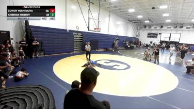 49 lbs Round 3 - Conor Yoshimura, Cal-Grapplers vs Kiemran Nebiiev, ChurchBoyz WC