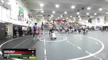 150 lbs Cons. Round 3 - Zayne Belle, Santa Margarita vs Dylan Khelghatian, San Dimas