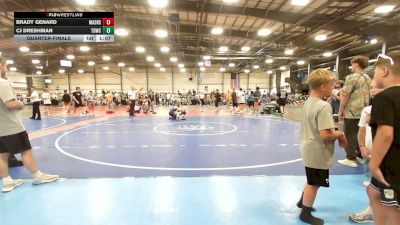 105 lbs Quarterfinal - Brady Genard, Mat Assassins Black - MS vs CJ Dreshman, TDWC Maniacs Blue - MS