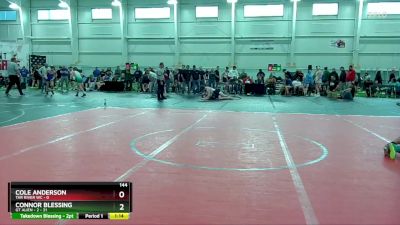 144 lbs Round 5 (10 Team) - Connor Blessing, GT Alien - 2 vs Cole Anderson, Tar River WC