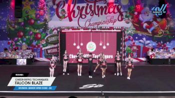 Cheer-riffic Techniques - Falcon Blaze [2024 L5 Senior Open Coed - D2] 2024 Spirit Celebration Christmas Grand Nationals