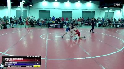 106 lbs Placement Matches (16 Team) - Jacob Dominguez, California vs Cole Rebels, New Jersey