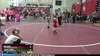 40 lbs Quarterfinal - Colin Casey, Arab Youth Wrestling vs Bo West, Panther Wrestling Club