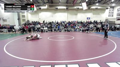 190 lbs Final - Johnny Williston, North Haven vs Thiago Delacruz, RHAM