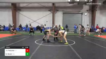 120 lbs Quarterfinal - Aj Falcone, Elite vs Brendan Boyer, Triumph