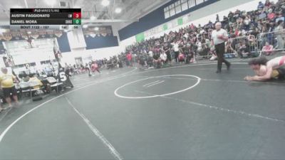 157 lbs Champ. Round 2 - Austin Faggionato, Lancers WC vs Daniel Mora, Sunny Hills High School