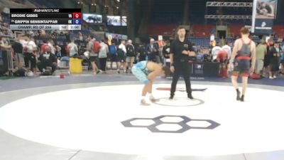 126 lbs Champ. Rd Of 256 - Brodie Gibbs, Virginia vs Griffin Sensintaffar, Oklahoma