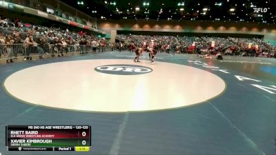 120-125 lbs Round 1 - Rhett Baird, Elk Grove Wrestling Academy vs Xavier Kimbrough, Sierra Sabers