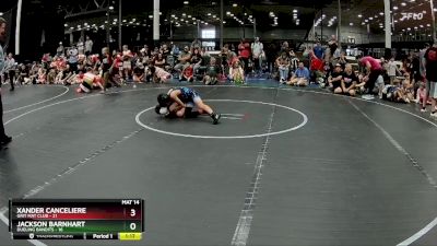 80 lbs Round 5 (8 Team) - Xander Canceliere, Grit Mat Club vs Jackson Barnhart, Dueling Bandits