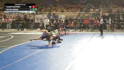 132 3A Cons. Round 1 - Myles Henkel, Ft Pierce Central vs CALEB GAUTHIER, Palm Harbor University