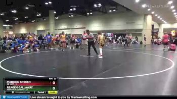 138 lbs Round 4 (10 Team) - Madison Snyder, SD Heat vs Reagen Gallaway, Nebraska Tsunami