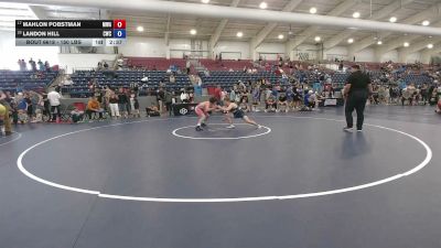 150 lbs Cons. Rd Of 16 - Mahlon Pobstman, MAW Wrestling Academy vs Landon Hill, Champions Wrestling Club