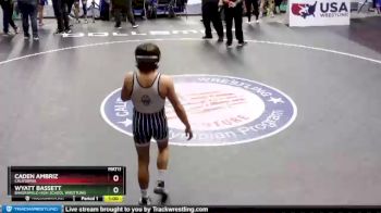 145 lbs Cons. Round 6 - Wyatt Bassett, Bakersfield High School Wrestling vs Caden Ambriz, California