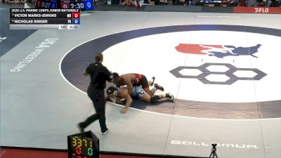 190 lbs Quarters - Victor Marks-Jenkins, Maryland vs Nicholas Singer, Pennsylvania