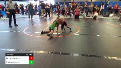 75 lbs Rr Rnd 5 - Manu Lacaillade, 84 Athletes vs Grant Benedict, Ragin Raisins WC