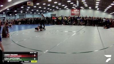 62 lbs Quarterfinal - Owen Truong, Scanlan Wrestling Academy vs Cole Santmyers, Front Royal Wrestling Club