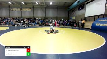 163 lbs Round Of 16 - Dante Hutchings, Pomona (CO) vs Jake Honey, Bakersfield