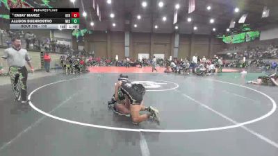 110 lbs Champ. Round 2 - Allison Buenrostro, North Kansas City vs Emjay Marez, Garden City