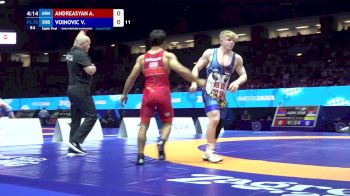 70 kg 1/8 Final - Arman Andreasyan, Armenia vs Viktor Stiven Voinovic, Serbia