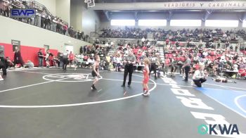 49 lbs Semifinal - Hunter Wells, Claremore Wrestling Club vs Alex Korte, Wagoner Takedown Club