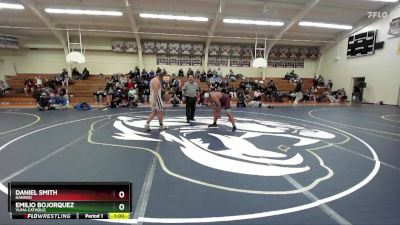 190 lbs Cons. Round 4 - Daniel Smith, Ganado vs Emilio Bojorquez, Yuma Catholic