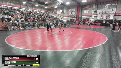 155 lbs Champ. Round 3 - Ailyn Perez, Lakeside vs Hailey Lebehn, Yucaipa