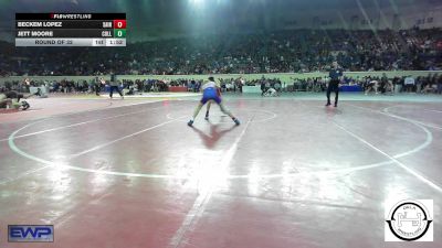 96 lbs Round Of 32 - Beckem Lopez, Saint's Wrestling Club vs Jett Moore, Collinsville Junior High