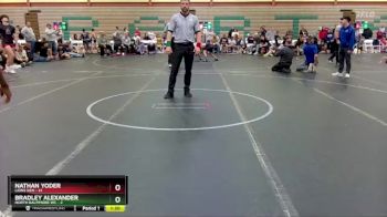 96 lbs Round 3 (6 Team) - Nathan Yoder, Lions Den vs Bradley Alexander, North Baltimore WC