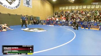 106 lbs Champ. Round 3 - Cadence Harrell, Mayfair vs Emiliano Gamboa, Farmersville