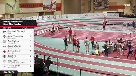 Men's 60m Hurdles, Prelims 4