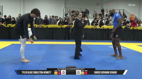 Enrico Giovanni Denard vs Tyler Blake Singleton-Bennett 2026 Pan IBJJF Jiu-Jitsu No-Gi Championship