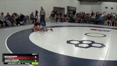 129 lbs Round 1 (6 Team) - Nolan Baker, PA Alliance vs Jaxon Chauvin, Wrestling University