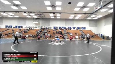 157 lbs 1st Place Match - Chase Mirelez, Modesto College vs Nicholas Dehart, Fresno City College