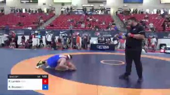 78 lbs Consi Of 8 #1 - Pat Lamkin, Kansas Young Guns Wrestling Club vs Russell Brunson, Idaho