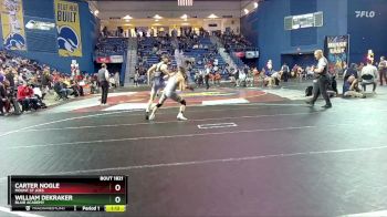 138 lbs Semifinal - Carter Nogle, Mount St Joes vs William Dekraker, Blair Academy