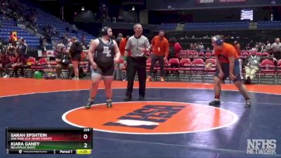 235 lbs Quarterfinal - Kiara Ganey, Belleville (East) vs Sarah Epshtein, Oak Park (O.P.-River Forest)