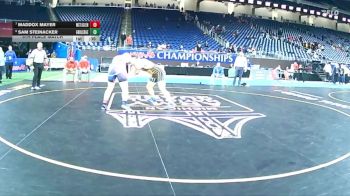 D1-215 lbs 5th Place Match - Maddox Mayer, Westland John Glenn vs Sam Steinacker, Grand Ledge
