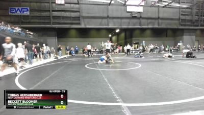 73 lbs Cons. Round 3 - Tobias Hershberger, Team Lightning Wrestling Club vs Beckett Bloomer, Wichita Wrestling Club