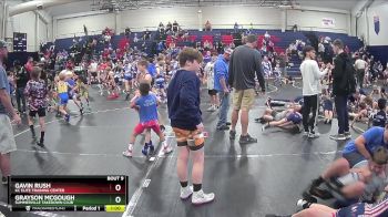 90 lbs Round 1 - Gavin Rush, KC Elite Training Center vs Grayson McGough, Summerville Takedown Club